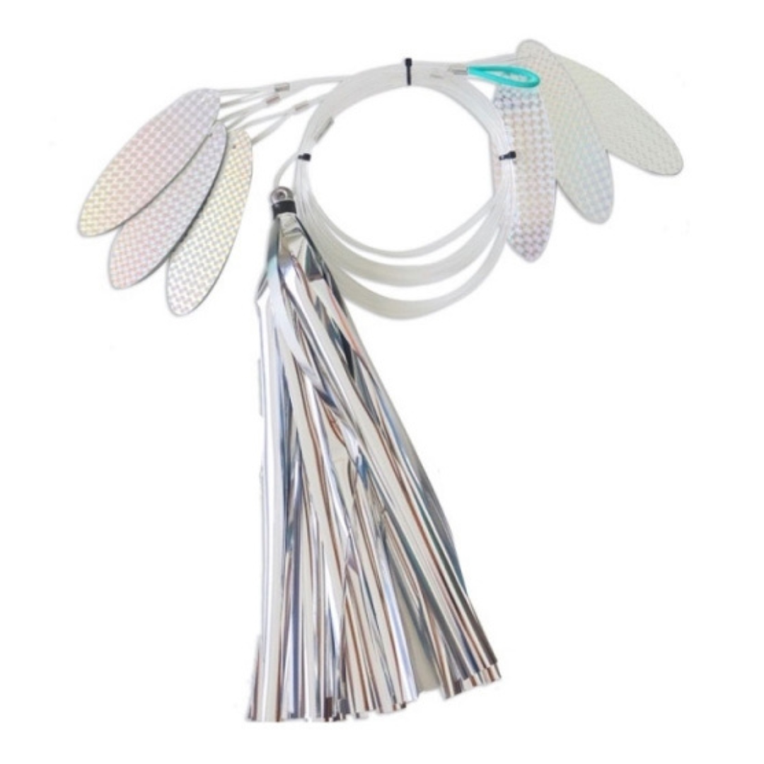 Throwing Spear 5-Pack Spearfishing Flashers - 6\ Reflective Fish Attractors For Snapper, Mahi & More Squidtrex Lure Throwing Spear 5-Pack Spearfishing Flashers - 6\ Reflective Fish Attractors For Snapper, Mahi & More Squidtrex Lure