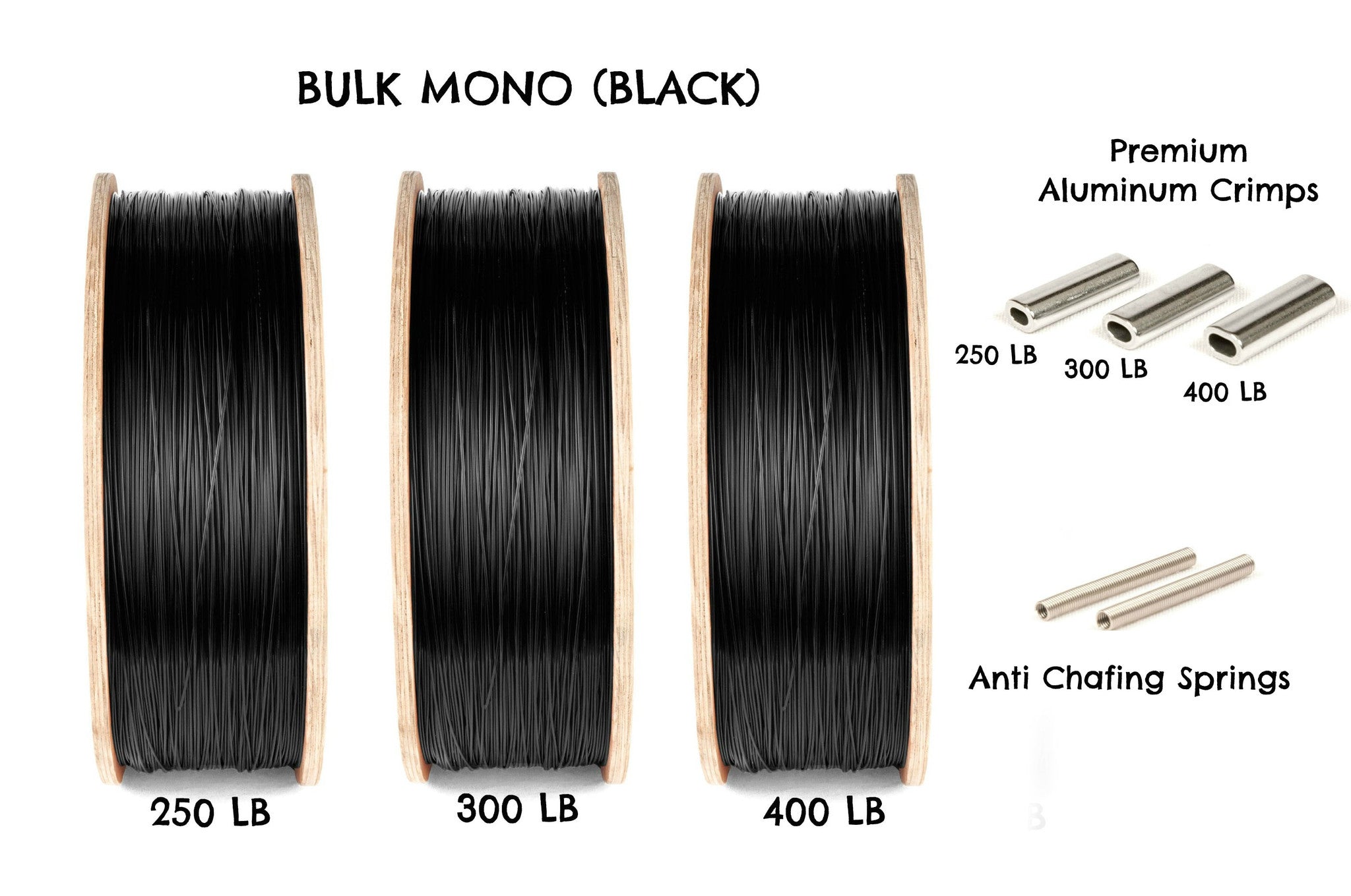 250lb mono fishing line Mono Shooting Line for Spearfishing /Black