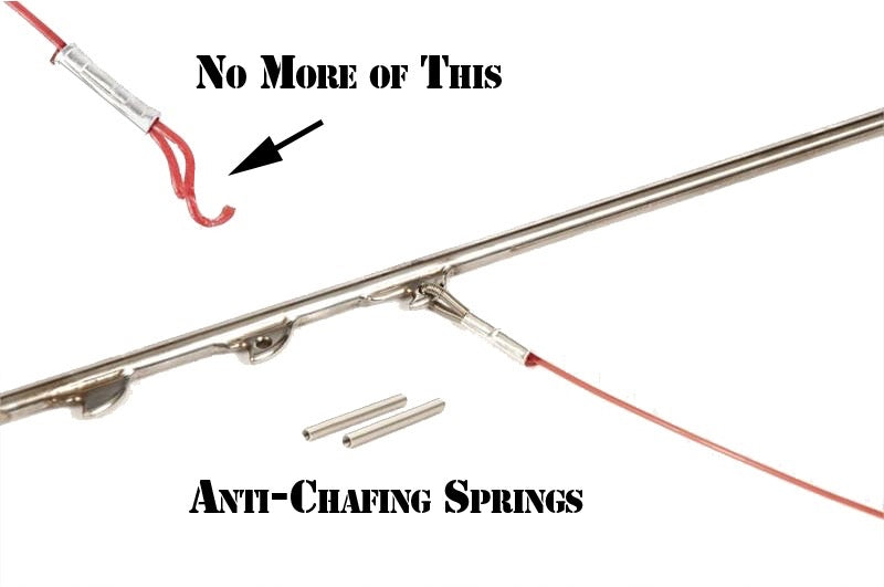 Speargun Shaft Stainless Anti Chaffing Springs (20 Pack) - Red Tide  Spearfishing
